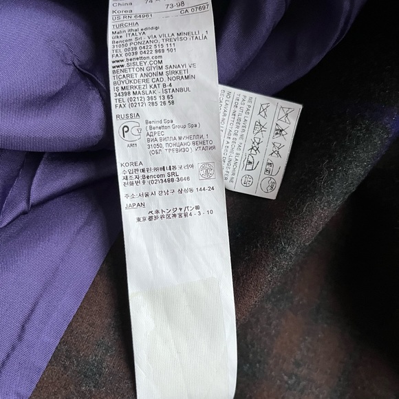 Vintage United Colours of Benetton Wool Skirt - Picture 6 of 10